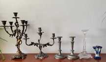Castiçais, candelabros (diversos)