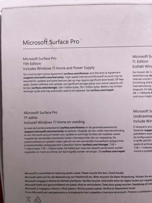 Планшет Microsoft Surface Pro 13