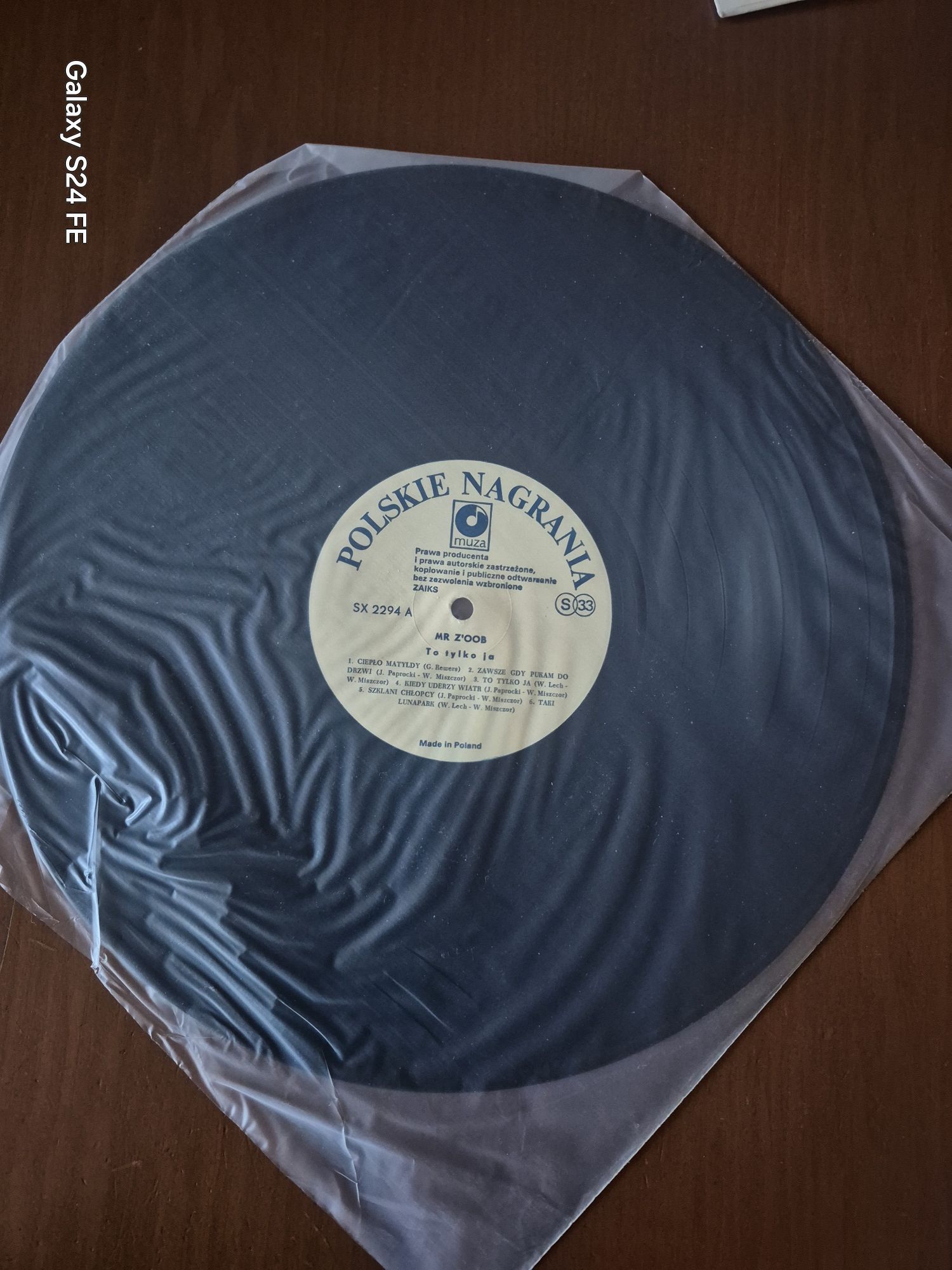 Płyta winylowa/Mr Z'oob*-To tylko Ja./1986r