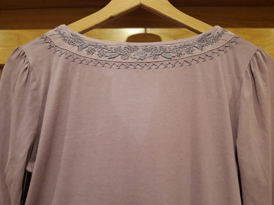 T-shirt lilás de mangas compridas da Massimo Dutti (S/M)