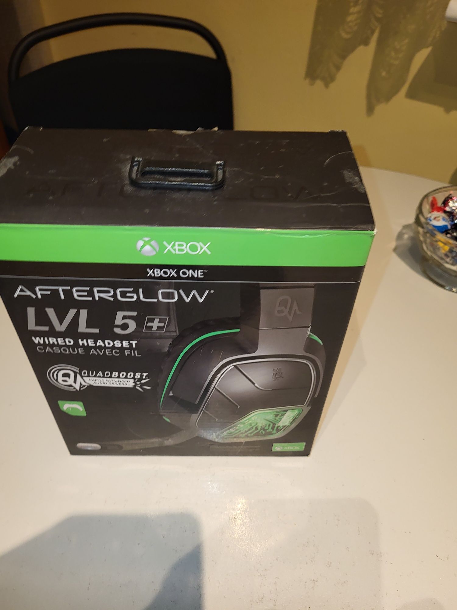 Słuchawki przewodowe Afterglow LVL 5+ w kartoniku z instrukcja i czarn