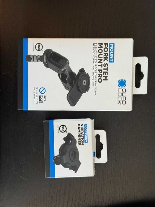 Suporte Quadlock Fork Stem PRO + Anti Vibraçao