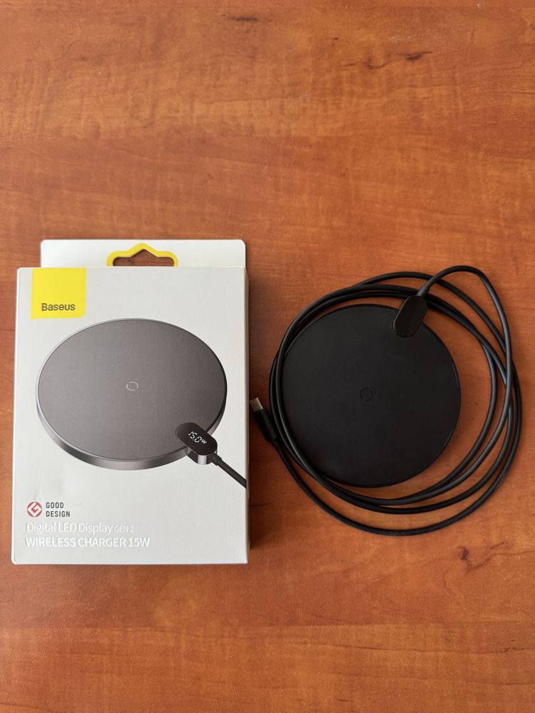 Беспроводная зарядка baseus digital gen 2 wireless charger 15 W
