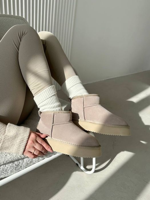 Жіночі бежево рожеві угг, угг, уги, ugg,