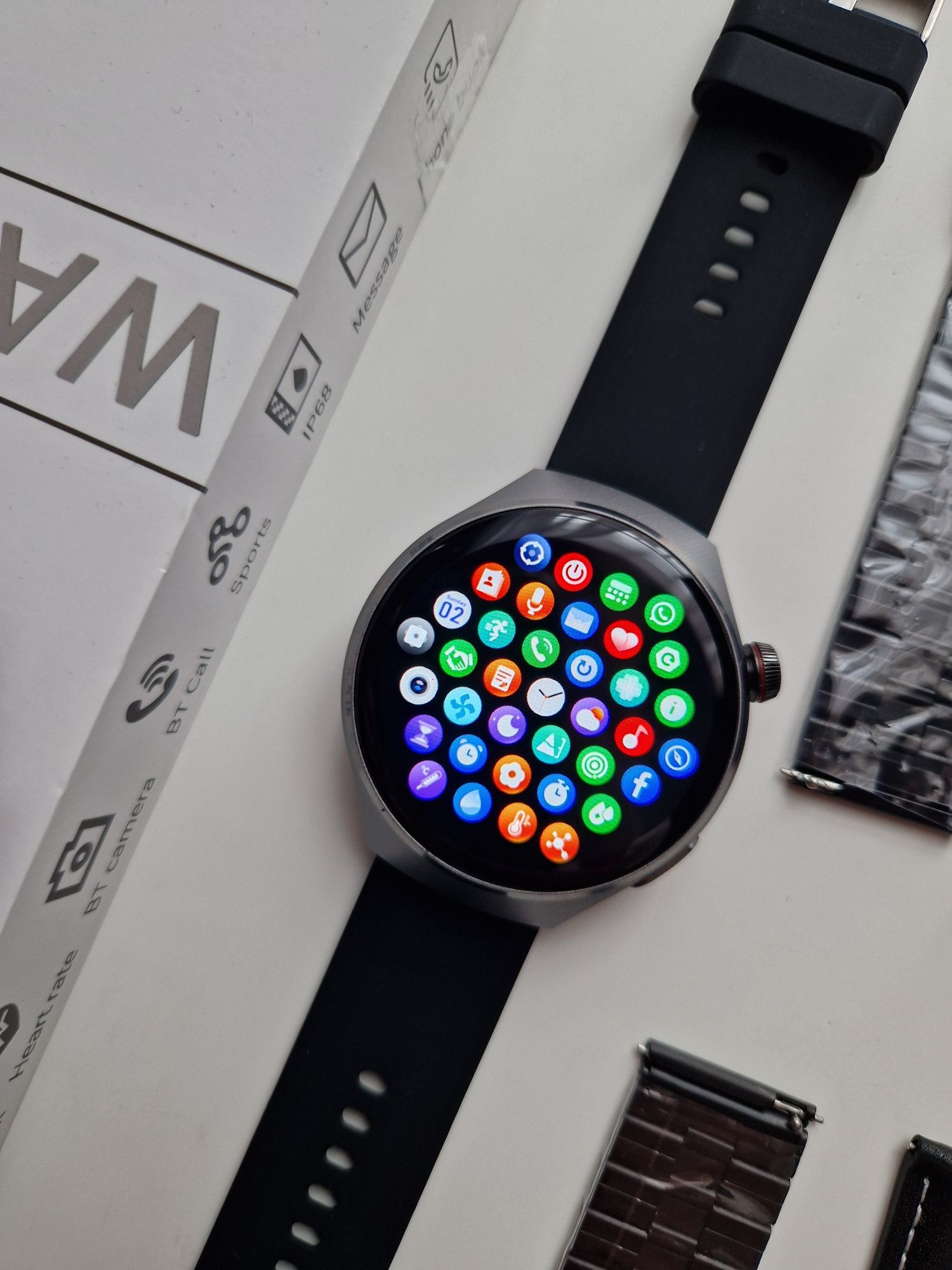 Smartwatch GT4 Pro nowy paski komplet