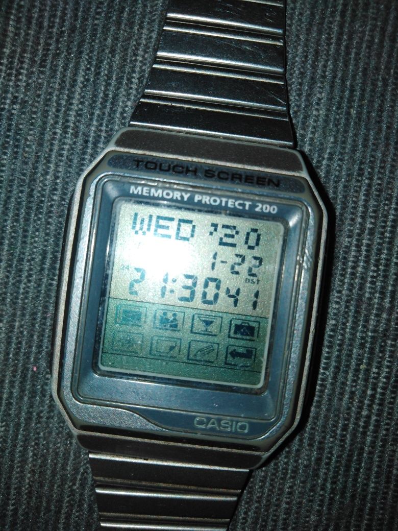 Casio vdb 200. Dotykowy zegarek casio zabytkowy. Casio super stan.