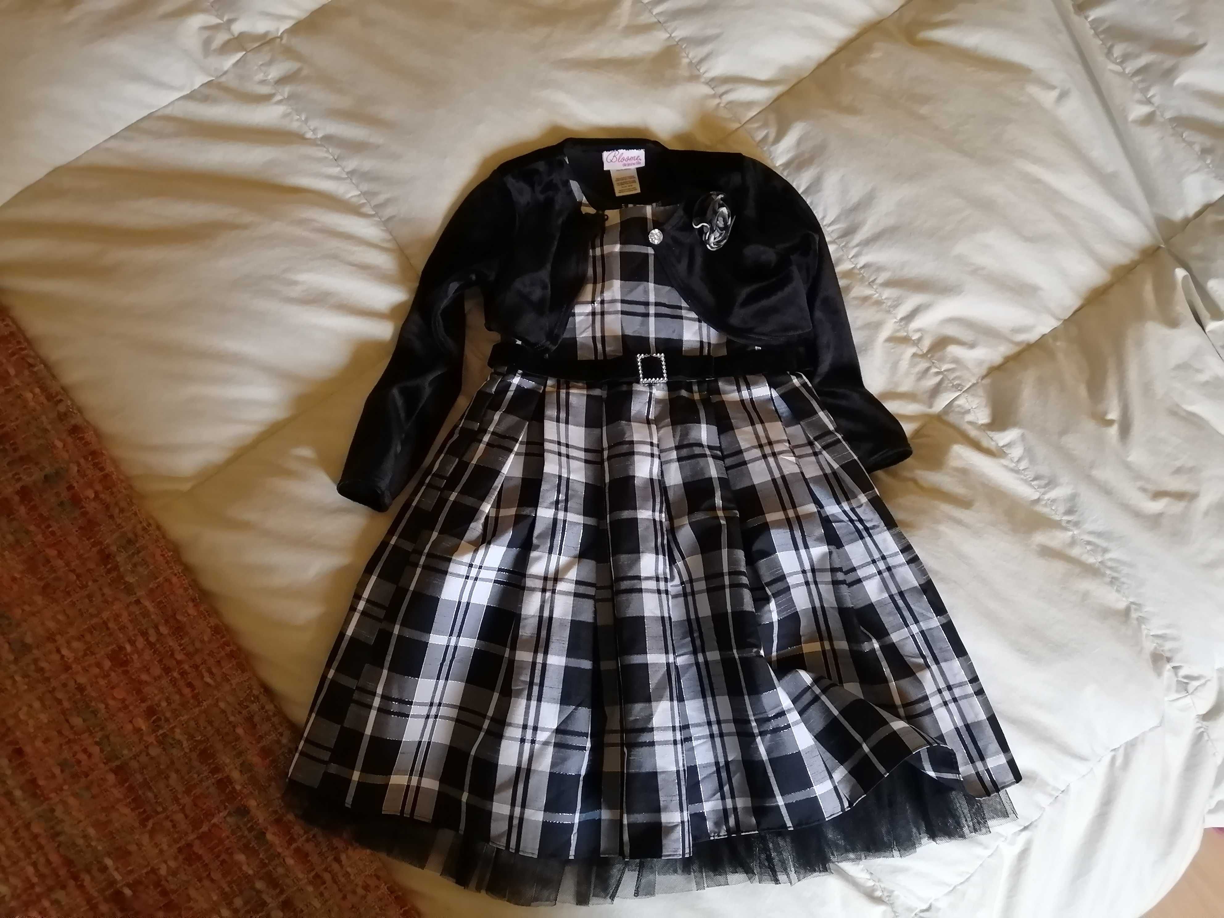 Vestido cerimonia com bolero criança 5 anos Bloome