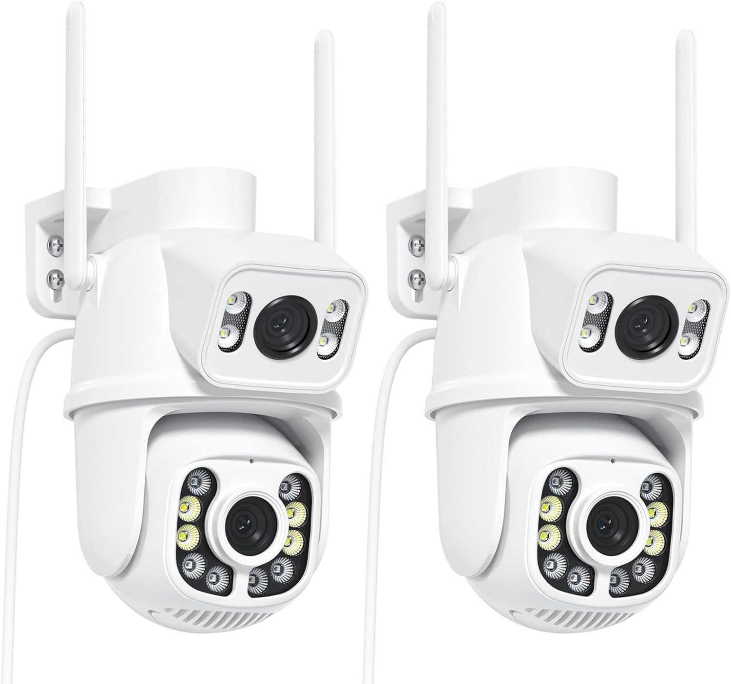 ANBIUX Kamera Zewnętrzna WiFi Dual Lens 2.5K PTZ Auto Tracking 6MP