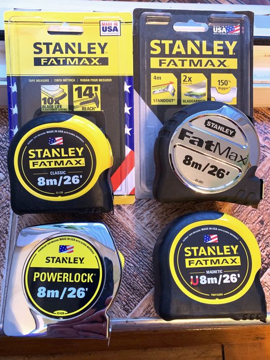 Рулетки Stanley Fatmax, Craftsman (Оригінальні з США) НОВІ