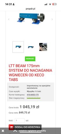 System keco lateral tension PDR Nowy! Oryginalny!