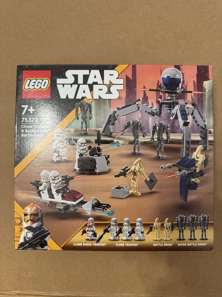 Lego 75372 zestaw bitewny z żołnierzami  klonow i droidem bitewnym