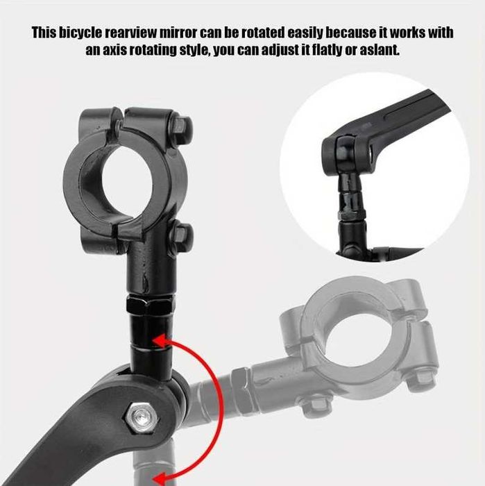 Lusterko wsteczne x2 do hulajnogi elektrycznej rowerów Lusterka 360°