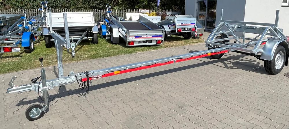 GEWE Przyczepa dłużyca kłonicowa GEWE typ P0750 8 m DMC: 750 kg  Przyczepa dłużyca kłonicowa GEWE typ P0750 8 m DMC: 750 kg