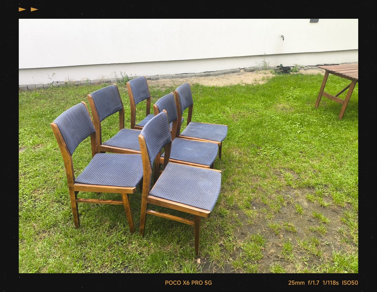 Krzesła retro do renowacji 6 szt