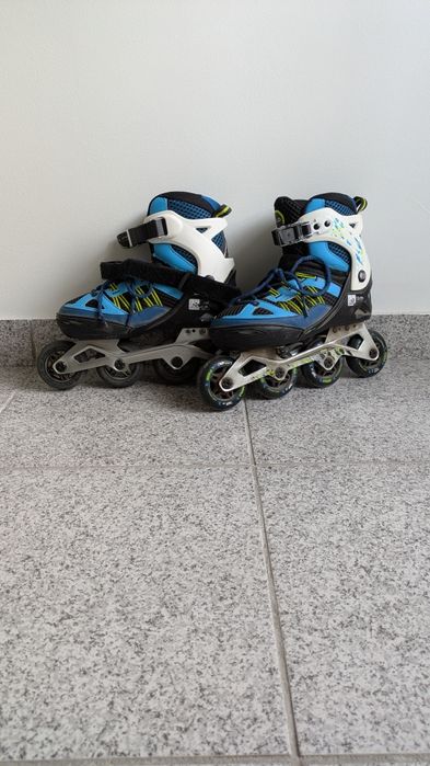 Patins em Linha Oxelo 38-41 + Proteções GRÁTIS – Usados | 20€