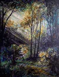 Картина маслом пейзаж «Сказочный лес»