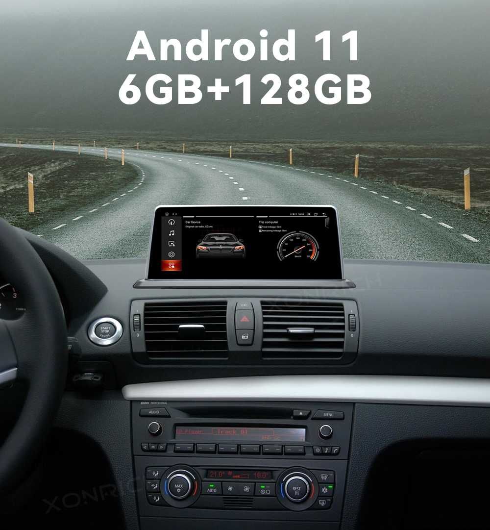 Rádio ANDROID BMW Série 1 * NOVO * Até 6GB RAM * E81/E82/E92/E93 *