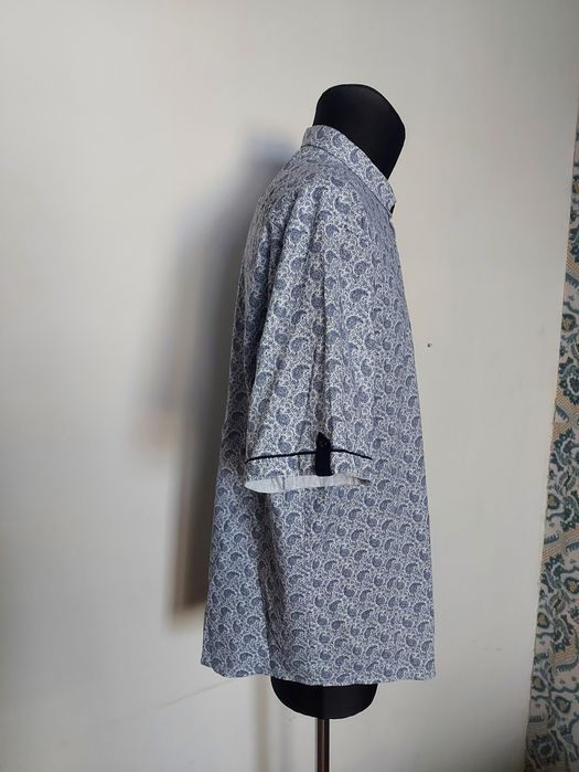 100% Bawełna Koszula Męska Gianni Ferrucci Krótki Rękaw 5XL