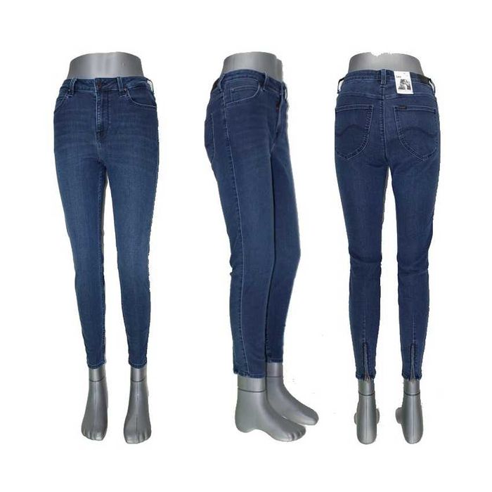Damskie jeansy Lee Scarlett High rurki z wysokim stanem nowe - W29/L33