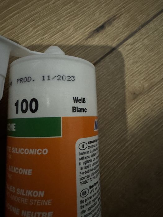 Mapei silikon bialy 100