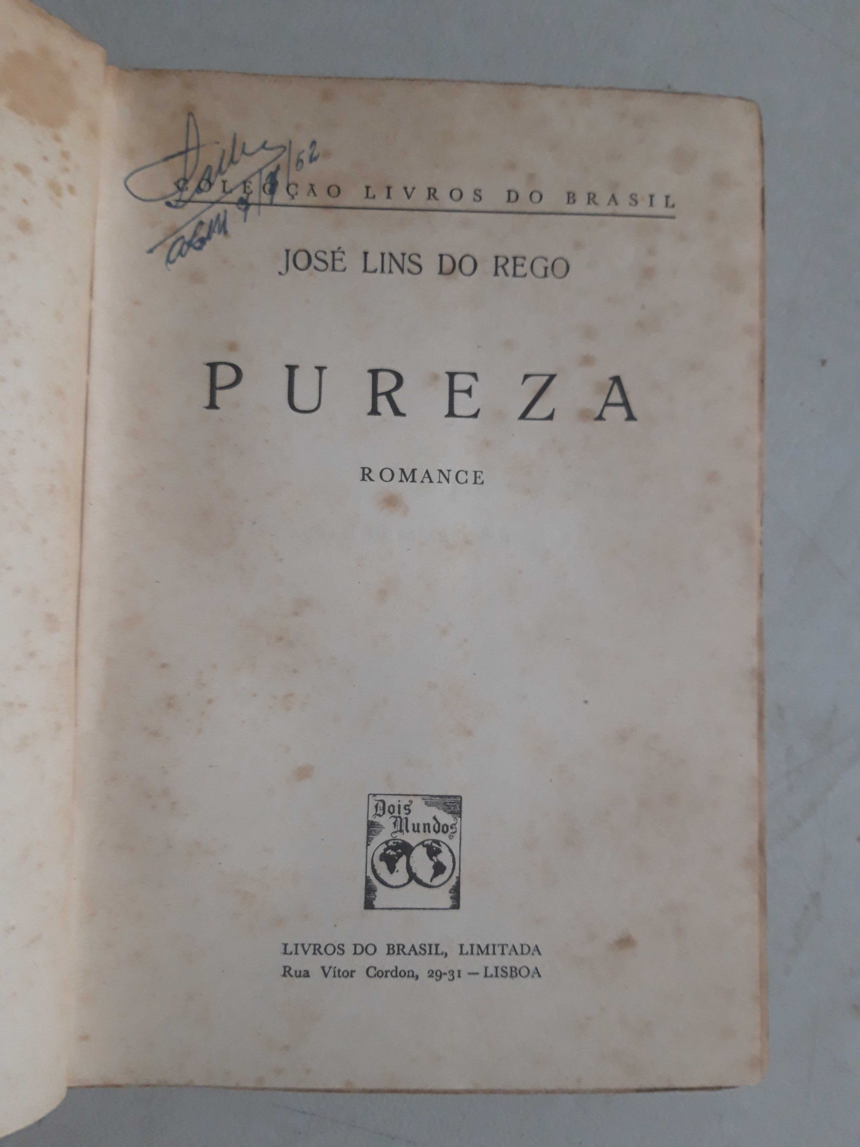 Livro PA-7 - José Lins do Rego - Pureza