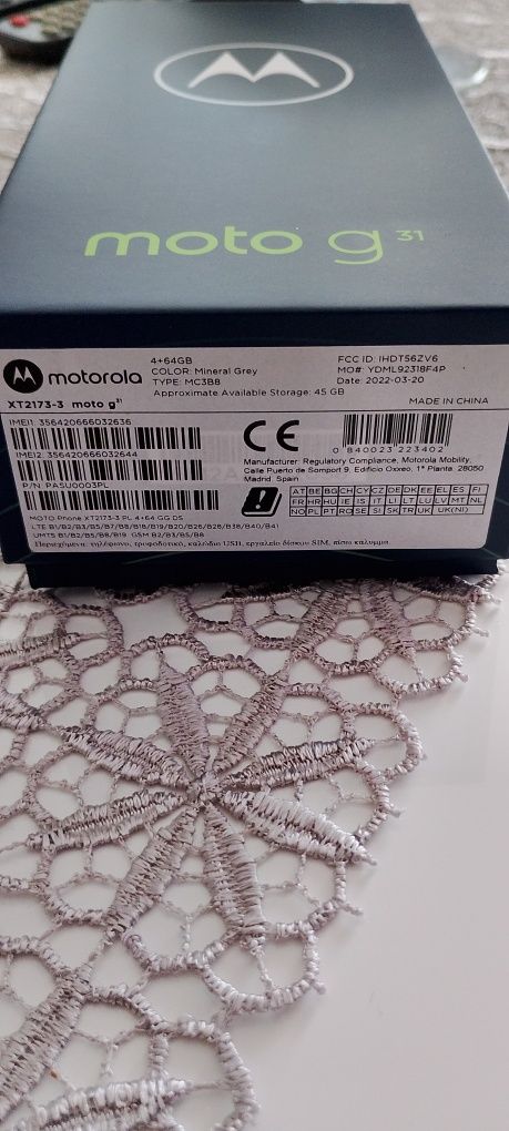 Motorola g 31 640GB