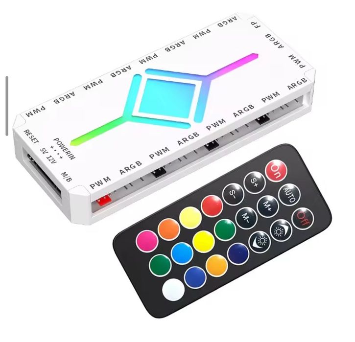 Контролер подсветки вентиляторов TEUCER  3-pin ARGB и вентиляторів 4-p