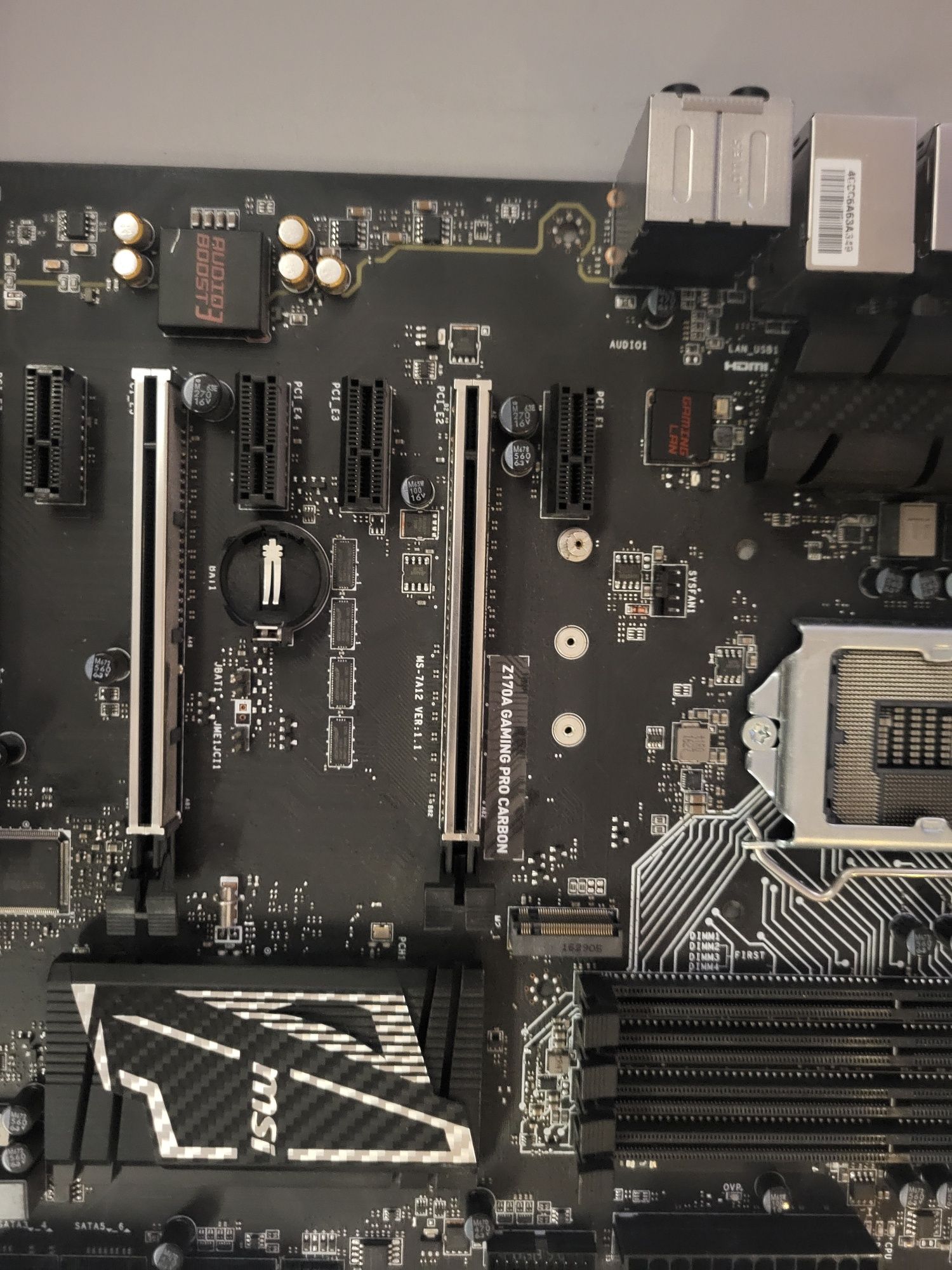 Sprzedam uszkodzona Płyta Główna MSI Z170A GAMING PRO CARBON