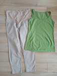 Spodnie ciążowe h&m i t-shirt h&m mama