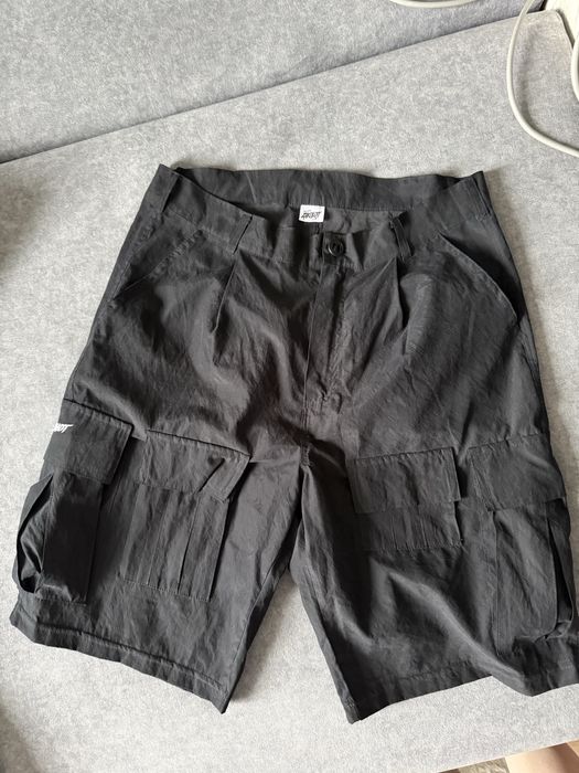 Карго шорти чорні заколот