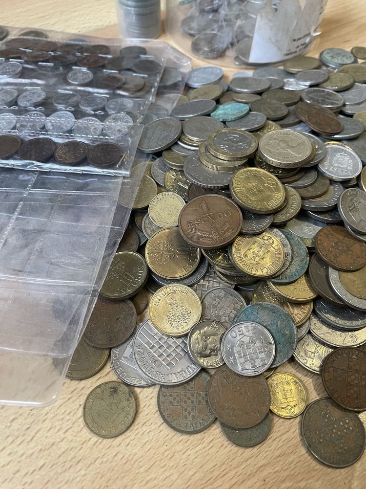 Lote moedas antigas