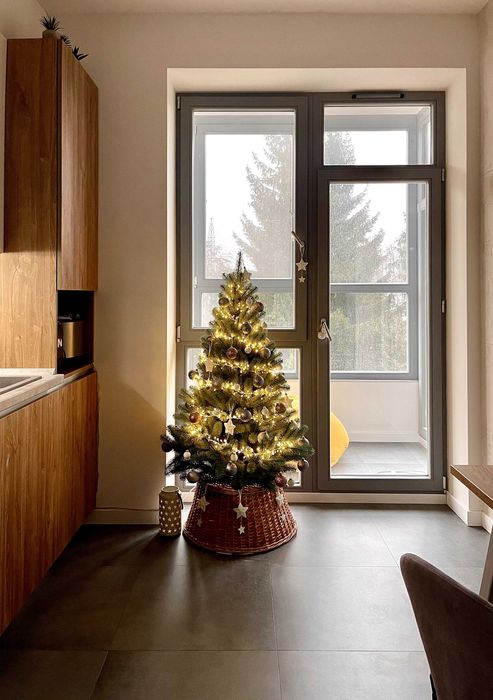 OSŁONA NA STOJAK POD CHIONKĘ wilkinowa 60 cm, kosz pod choinkę