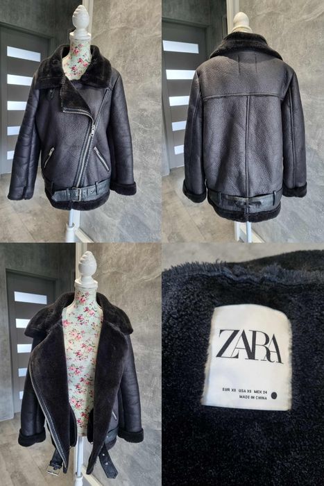 Ramoneska z kożuszkiem Zara XS 34