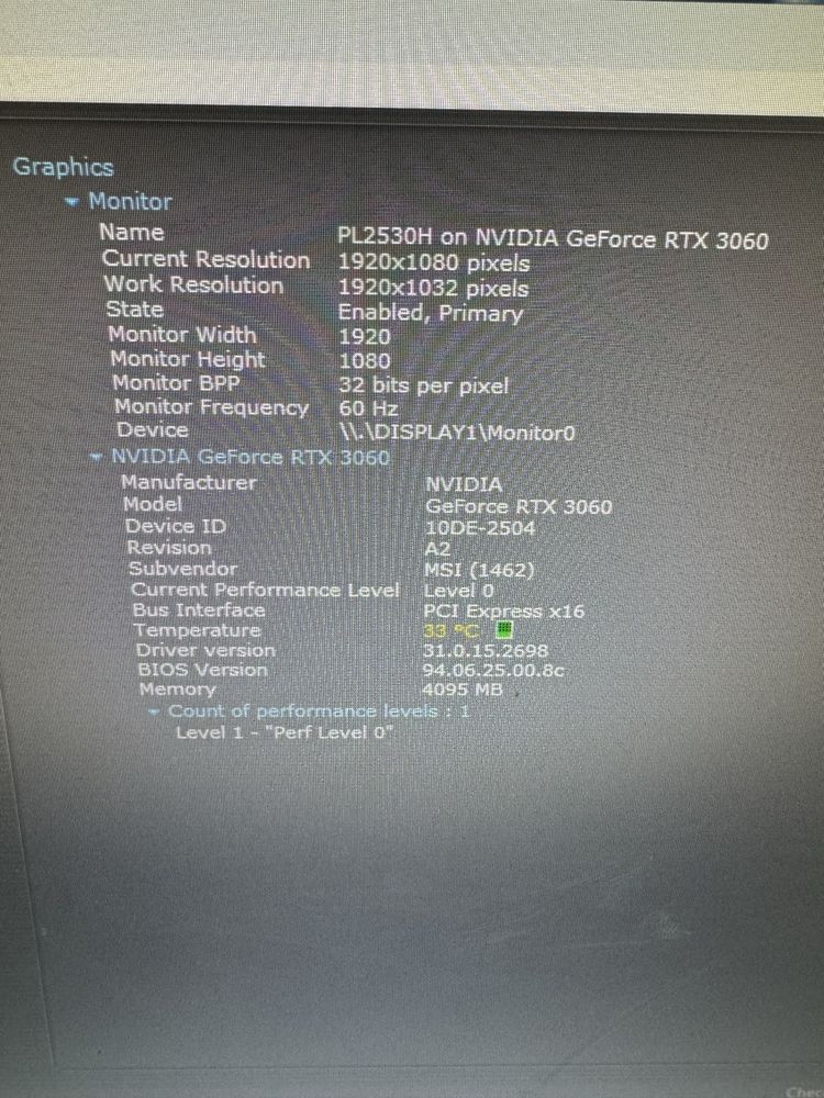 Gaming PC RTX3060 16GB RAM 2.5TB