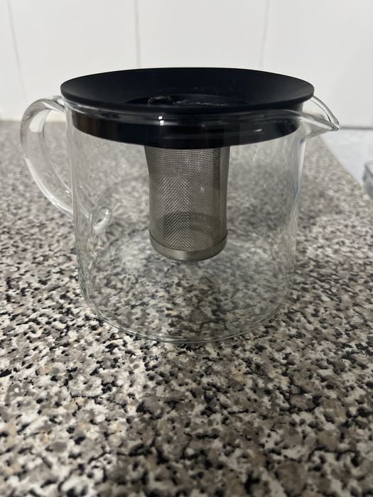 Chaleira de chá de vidro em optimo estado
