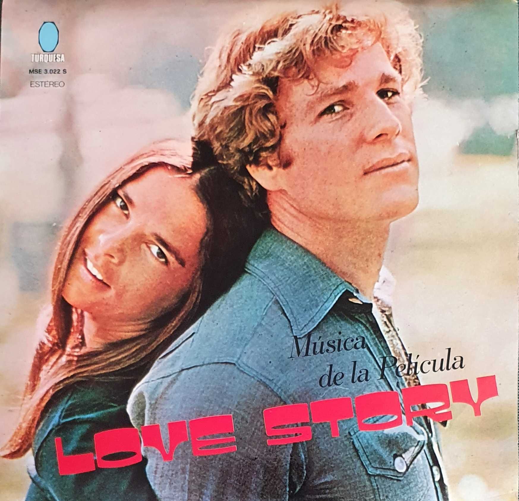 Disco vinil do filme "Love Story"