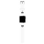 Karl Lagerfeld Pasek KLAWLSLCKW Apple Watch 42/44/45mm biały/white str