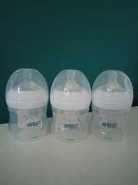 3x Philips AVENT 125ml Butelka dla niemowląt do karmienia