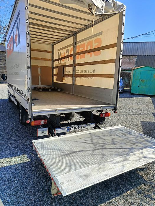 Вантажні перевезення по Україні гідроборт рокла