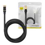 Kabel Sieciowy Baseus Ethernet Rj45, 10Gb, 8M (Czarny)