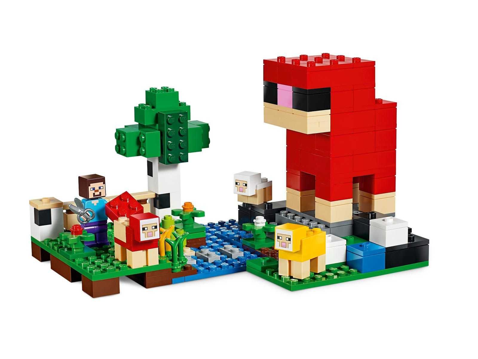 LEGO Minecraft - 21153 - Hodowla Owiec - stan BDB