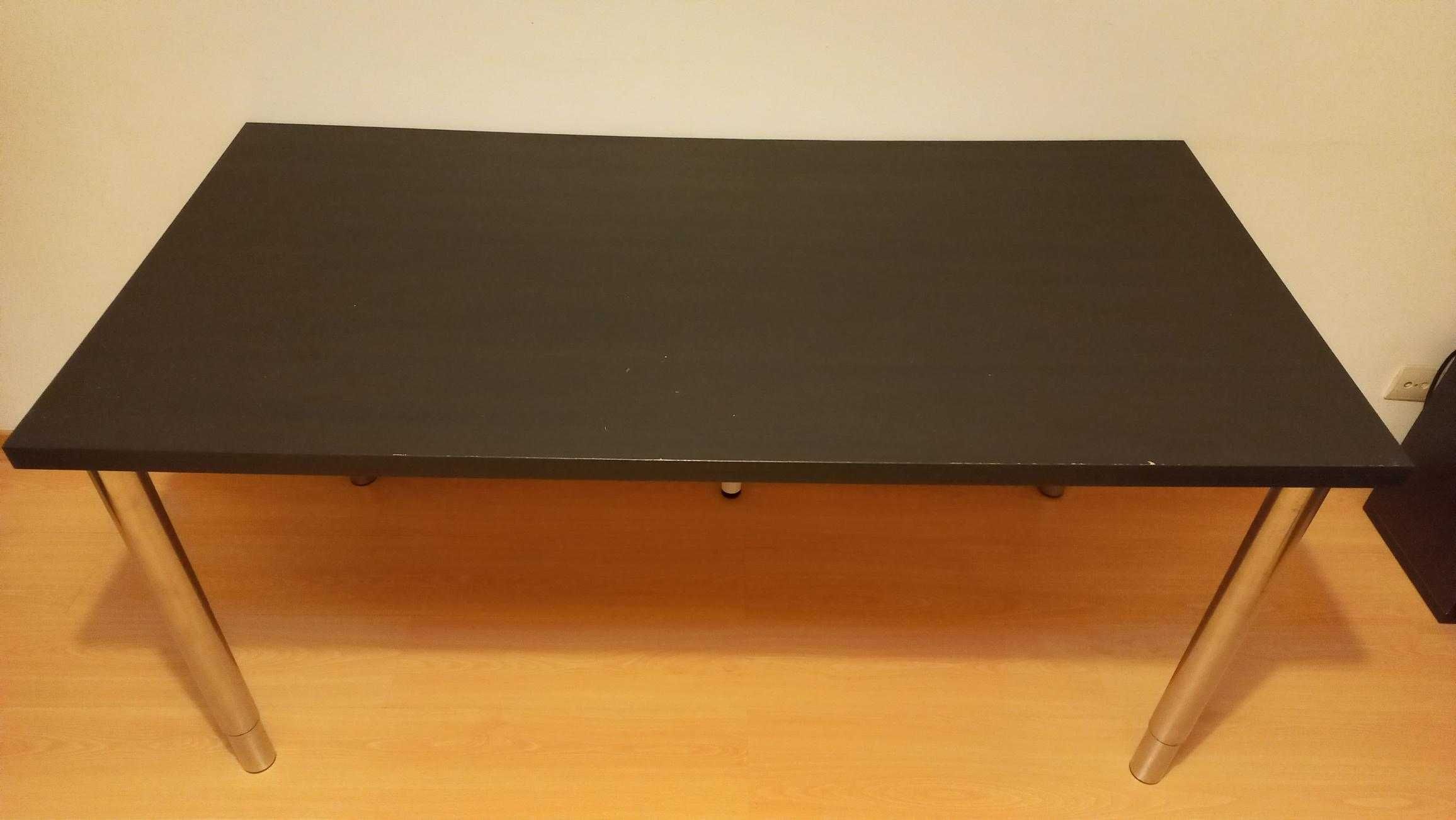 secretaria ajustavel em altura 150x75 pernas inox