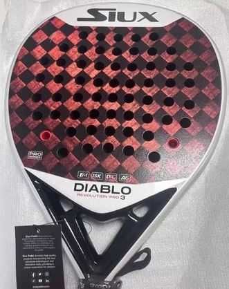 Raquete de Padel SIUX Diablo Revolution SANYO PRO 3 2024 Nova