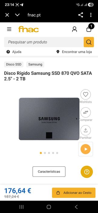 Disco rígido Samsung 2TB