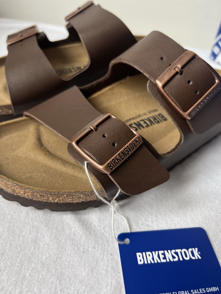 Klapki nowe brazowe birkenstock