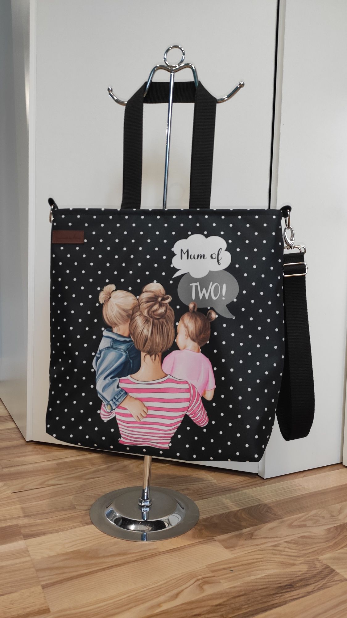 Torebka dla mamy torba mama i dzieci shopper bag mama i dwie córki