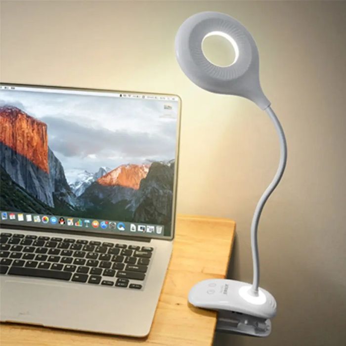 Акумуляторний Світлодіодний LED світильник настільний Deko Прищіпка 5W