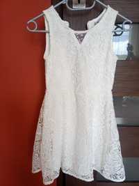 Sukienka biała 140 cm