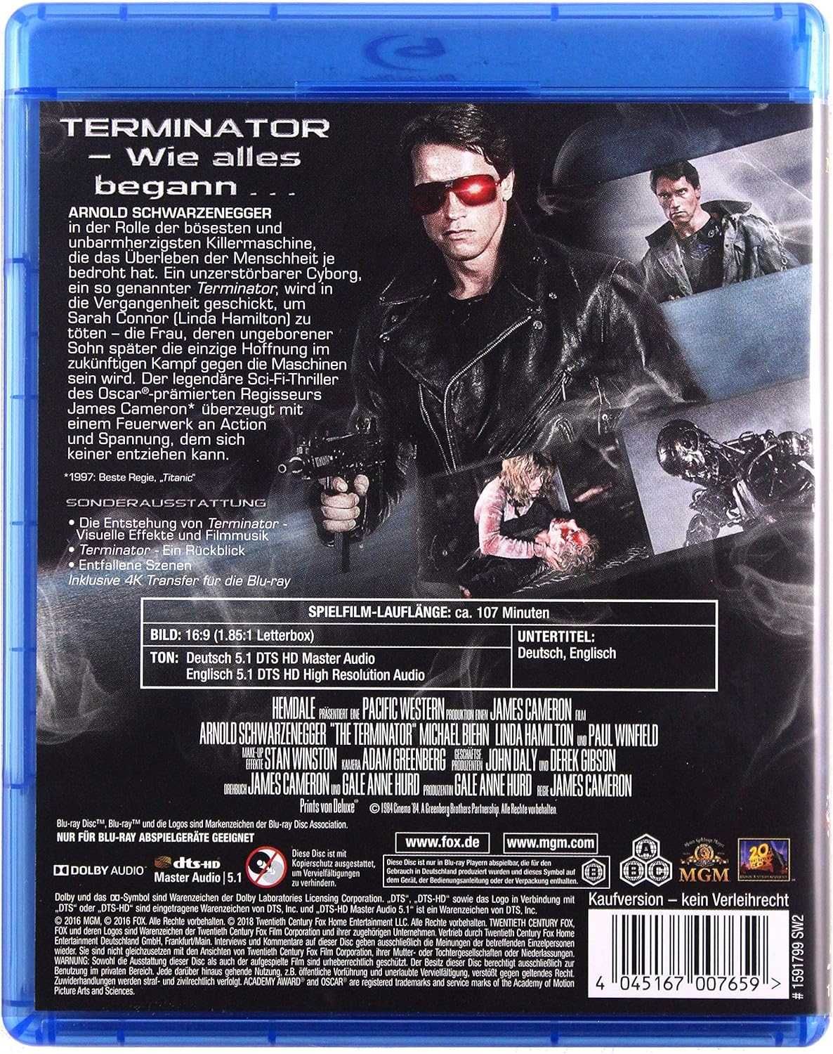 Terminator 1 Blu-Ray w.ENG