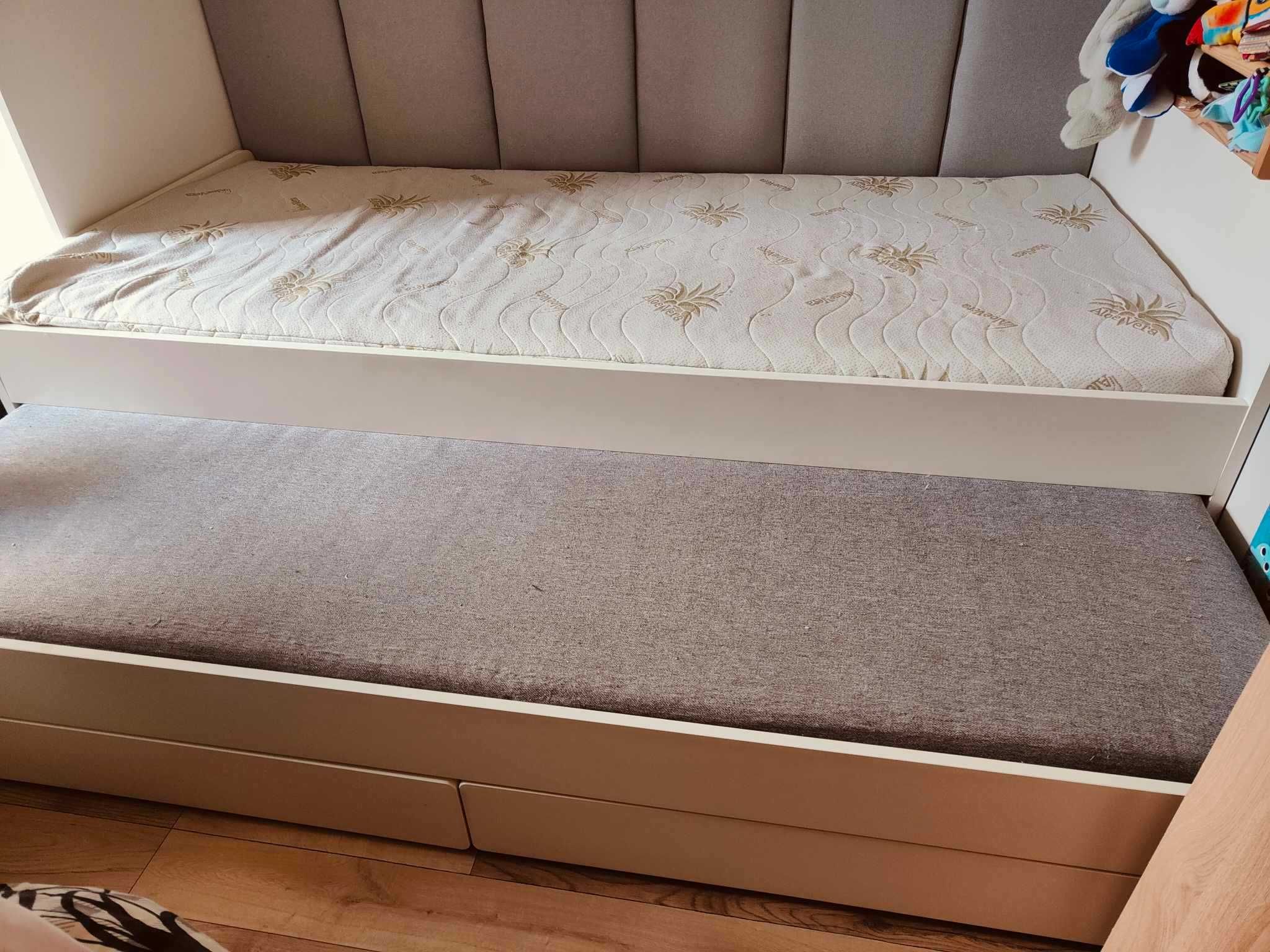 łóżko rozsuwane z szufladami